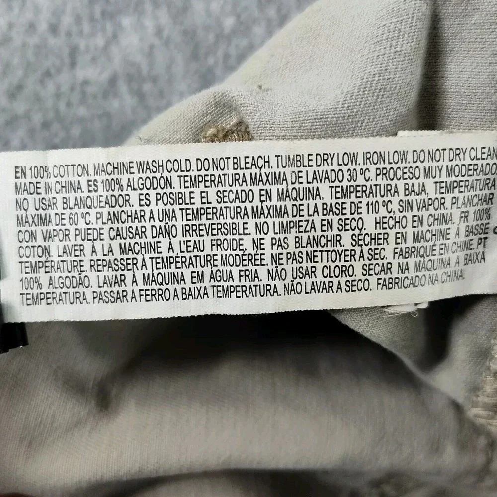 Women's Forever 21 Size XS‎ Frayed Hem Like Cargo Beige Pants📸SEE PIC📏📸